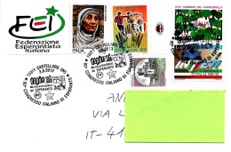 ITALIA ITALY - 2013 CASTELLARO (IM) 80° Congresso Di Esperanto Su Lettera Viaggiata - 956 - Esperanto