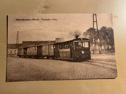 Nieuwkerken-Waas   Sint-Niklaas   Tramstatie - Dorp    TRAM VAPEUR  TRAMWAY    STOOMTRAM - Sint-Niklaas