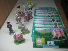 2008 Ferrero - Kinder Surprise - 2008 ST271-280 Shrek - Complete Set + 10 BPZ's - Monoblocs