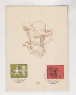 GERMANY SAAR  SAARBRUCKEN  1958 Nice Maximum Card WILHELM BUSCH - Storia Postale