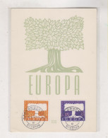 GERMANY SAAR  SAARBRUCKEN  1957 Nice Maximum Card EUROPA CEPT - Storia Postale
