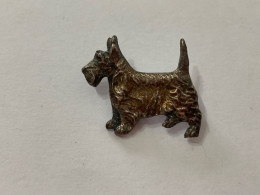 VECCHIA SPILLA PIN CANE DOG CORGI ARGENTO STERLING PATINA D'EPOCA. - Other & Unclassified