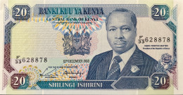 Kenya 20 Shillings, P-25a (12.12.1988) - UNC - RARE DATE - Kenya