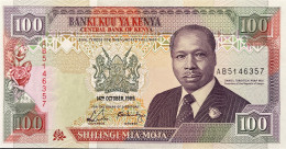 Kenya 100 Shillings, P-27a (14.10.1989) - UNC - RARE DATE - Kenia