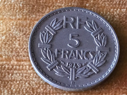 Münze Münzen Umlaufmünze Frankreich 5 Francs 1949 Münzzeichen B - 5 Francs