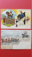 2 Cartes Barnum And Bailley Limited , Chevaux - Zirkus