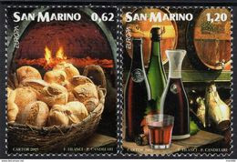 San Marino - 2005 - Europa CEPT - Gastronomy - Mint Stamp Set - Ungebraucht