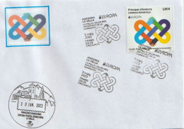 ANDORRA EUROPA 2023. PAZ. El Correo Español. FDC - Lettres & Documents