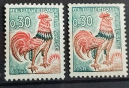 2 Timbres 1962 N° 1331A/1331AB  Neuf(*) - 1962-1965 Cock Of Decaris
