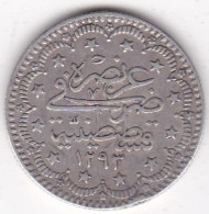 Turquie . 5 Kurush AH 1293 – 1876 Année 32, Abdülhamid II, En Argent , KM# 737  - Turkey