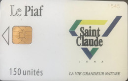 PIAF   -   SAINT-CLAUDE  -   La Vie Grandeur Nature  -  150  Unités - Tarjetas De Estacionamiento (PIAF)