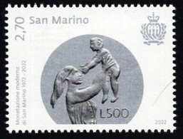 San Marino - 2022 - 50th Anniversary Of Modern Coins Of San Marino - Mint Stamp - Neufs