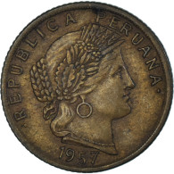 Monnaie, Pérou, 10 Centavos, 1957 - Pérou