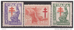 ES1008SASF-L4040PC-TCORREO AEREO.. España Spain Espagne PRO TUBERCULOSOS 1946. (Ed 1008/0**) Sin Charnela. - Neufs