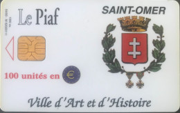 PIAF   -   SAINT-OMER  -  Ville Art Et Histoire  -  150 Unités - Cartes De Stationnement, PIAF
