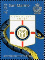 San Marino - 2018 - 110th Anniversary Of INTER Football Team Foundation - Mint Stamp - Unused Stamps