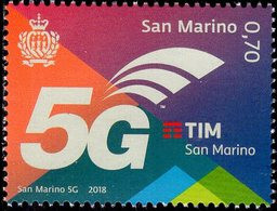 San Marino - 2018 - 5G Communication In San Marino - Mint Stamp - Ongebruikt