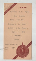 Montrevel 1937 Rochet Liqueur De Dessert  Sixtine Menu - Menu