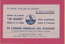 BUVARD & Blotting Paper : Achetez Les Produits LE GUIDE  Fabriqué Par Les Aveugles - Cartoleria