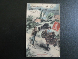 T1 - Illustrateur - Retour Du Marché - Mazamet 1907 - Farmers