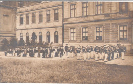LINZ Oberösterreich Marine Blasmusik Kapelle Dahinter Rekruten Zivilisten 1909 - Linz