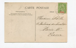 !!! NOUVELLE CALEDONIE, CACHET DE NOUMEA DE 1906 SUR CPA POUR PARIS - Cartas & Documentos