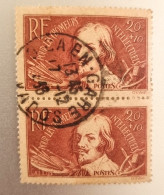 FRANCE , Yvert N° 330 X2 Oblitéré Cachet Rond Et Lisible 1938  Chomeurs Intellectuels CALLOT - Used Stamps