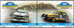 San Marino - 2013 - Rally Legend - 10th Anniversary - Mint Stamp Set - Nuovi