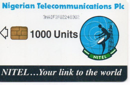 NIGERIA - CHIP CARD - EARTH STATION 1000 UNITS - 3NAIFIF - Nigeria