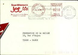 Lettre   EMA  Havas 1985 JET Sous Vetements Metier  Textile 31 Toulouse   C28/14 - Usines & Industries