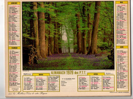 Almanach Des P.T.T. 1979 Sous-bois Et Moutons Sur Les Causses - Complet Région Nord - Grand Format : 1971-80