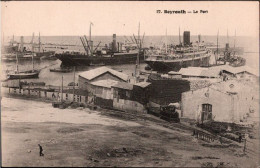 ! Cpa , Alte Ansichtskarte Aus Beirut, Beyrouth, Le Port, Hafen, Ships, Eisenbahn, Dampflok, Libanon - Libanon