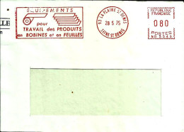 Lettre  EMA  Secap ND 1975 Equipement Bobine Metier  93 La Plaine St Denis  C20/50 - Usines & Industries