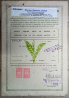 INDIA 1986 DHUNSERI VENTURES LIMITED, TEA INDUSTRY.....SHARE CERTIFICATE - Agricultura