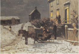 Norway 1997 - Christmas: Painting By Gerhard Munthe, Horse, Sleigh - Postal Stationery Card ** MNH - Interi Postali