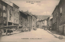 FR-48 LOZÈRE - LANGOGNE - La Rue De La Mairie - Langogne