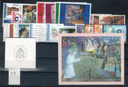 Vaticano / Vatican City  2003 -- Annata Completa +2 BF --- Complete Years ** MNH / VF - Full Years