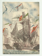 VASCELLO S.FRANCESCO DI PAOLA ASSALITO DA CORSARI ALGERINI 1700 ILLUSTRATO FIRMATO  - VIAGGIATA FG - Warships