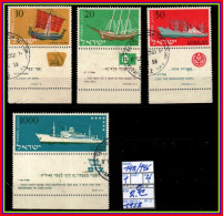 ASIA# ISRAEL# #COMMEMORATIVE SERIES WITH TABS# USED# (ISR-280TA-1) (13) - Oblitérés (avec Tabs)