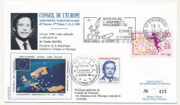FRANCE - Env 2,20 Conseil Europe OMEC Session De L'Assemblée Parlementaire 10/5/1999 + Vaclav Havel Tchécoslovaquie - Storia Postale