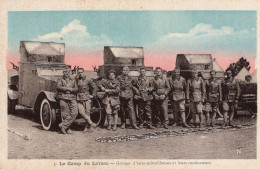 Le Camp De Larzac (24)  - Groupe D'Auto-mitrailleuses Et Leur Conducteurs - Grande Guerre - CPA - Camión & Camioneta