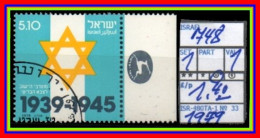 ASIA# ISRAEL# #COMMEMORATIVE SERIES WITH TABS# USED¤ (ISR-280TA-1) (33) - Used Stamps (with Tabs)