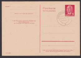 15 Pfg. Wilhelm Pieck Ganzsachenkarte Gefälligkeitstempel Magdeburg Gebraucht, P64II - Postkarten - Gebraucht