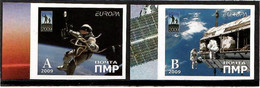 Moldova / PMR Transnistria . EUROPA  CEPT 2009.  Astronomy. Imperf.2v:A,B - Moldawien (Moldau)
