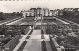 CARTOLINA  WIEN,AUSTRIA-SCHLOSS BELVEDERE-VIAGGIATA 1955 - Belvedere