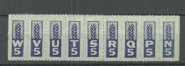 USA - Ration Stamp As 9-stripe (*) - Ohne Zuordnung