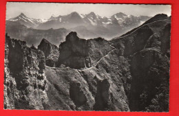 ZVD-19 Beatenberg Grafweg Niederhorn-Gemmenalphorn. Gelaufen 1967 Photoglob-Wehrli 7340   - Beatenberg