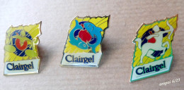 Lot 3 Pin's CLAIRGEL ~ Signes Du Zodiaque : Balance, Cancet, Sagitaire - Lots