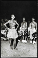 Postal Moçambique - Dançarinos - Grupos Étnicos - Dancers - Ethnic Groups - Nude Girls Topless - Seins Nus - CPA Animé - Mozambique