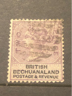 BECHUANALAND STAMPS 1887 YEAR SCOTT # 12 USED - 1885-1895 Colonie Britannique